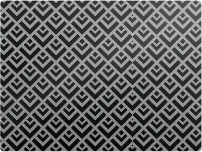 Produktbild von Geometrisches Retromuster – Bodenschutzmatte – Stuhlunterlage 120x90 cm – Rutschfest – Hartbodenmatte