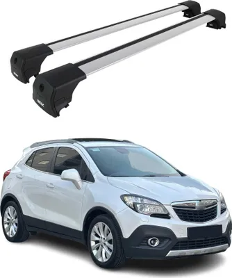 Produktbild von Dachträger Grundtäger für Opel Mokka \ Mokka X 2012-2019 75kg Alu Silber 2 tlg