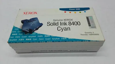 Productafbeelding van Xerox 108R00605 Vaste inktcartridge - Cyaan - Voor ongeveer 3400 pagina's - 3-pack