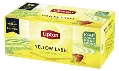 Zdjęcie produktu dla Lipton Yellow Label Herbata Czarna 100 G