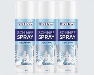 Produktbild von Deko Schneespray 80ml weiß, im Display