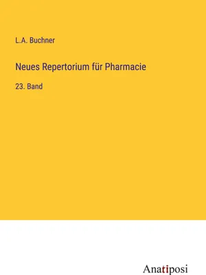 Produktbild von Neues Repertorium für Pharmacie