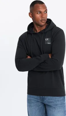 Produktbild von Ombre Clothing Herren-Kapuzenpullover mit Kapuze Savaneh schwarz S