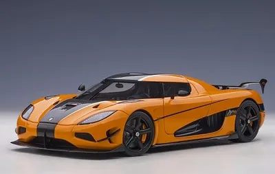 Produktbild von AUTOart 79023 - 1/18 Koenigsegg Agera RS, Cone Orange/Carbon with Black accents