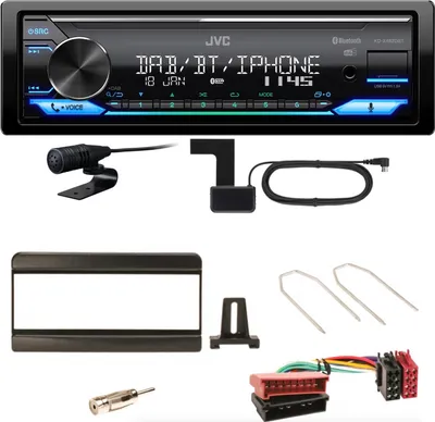 Produktbild von JVC KD-X482DBT Bluetooth DAB USB Einbauset für Focus Fiesta Puma Mondeo