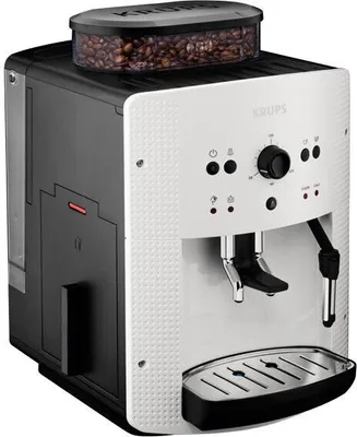Produktbild von Krups EA 8108 Vollautomatische Espressomaschine, Kunststoffgehäuse, Zeitschaltuhr, Integriertes Mahlwerk, Milchaufschäumer, Wasserfilter