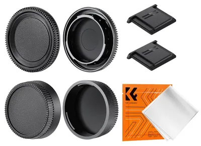 Obrázek produktu pro Kryt objektivu a zadní krytka objektivu pro fotoaparáty Nikon s bajonetem F