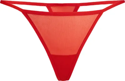 Immagine prodotto di Teyli Mesh Tanga Paski Donna 377 rosso XXL