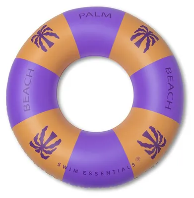 Produktbild von Swim Essentials Schwimmring – Lila/Orange – Palmen – Ø 120 cm