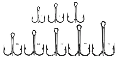 Produktbild von VMC 9650 X-Strong Round Treble Hook - Drillingshaken, Größe/Packungsinhalt:Gr. 1/0  / 5 Stück