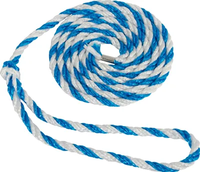 Immagine prodotto di Kerbl Viehtransportstrick 3,20m, blau- weiß, große Schlaufe, 5-er Pack 2954/5