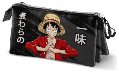 Image de Karactermania One Piece Triple Unique - Trousse 11 x 23 x 8 cm - Noir - Taille unique