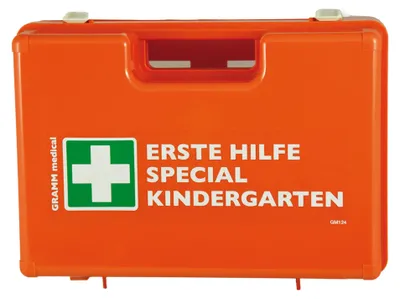 Produktbild von Verbandkoffer Kindergärten DIN 13 157 inkl. Zusatzausstattung speziell für Kindergärten