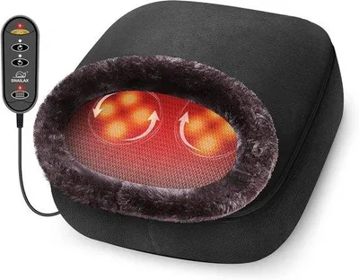 Produktbild von Famanu 2-in-1 Shiatsu Fußmassagegerät – Massagekissen für Rücken und Füße