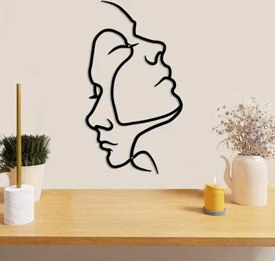 Obrázek produktu pro Kovové dekorace na zeď do ložnice a obývacího pokoje