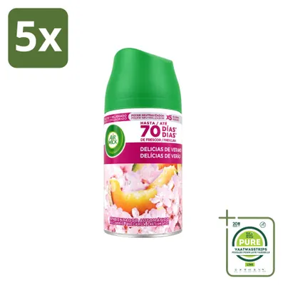 Produktbild von 5 x Air Wick Freshmatic Nachfüller Sommerglück - 250 ml - Großpackung - 5 Stücke