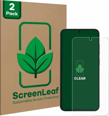 Produktbild von 2x ScreenLeaf Schutzfolie für Samsung Galaxy S24 Plus / S25 Plus nachhaltiger Displayschutz Display Schutz Folie Klar Transparent