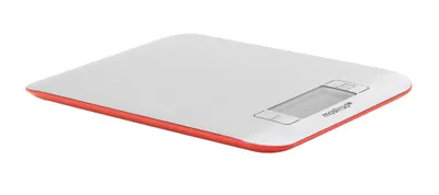 Obrázok produktu pre Mastrad Nerezový zásobník na váhu, kuchynská váha, váha, nerezová oceľ, plast, červená, F76515