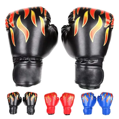 Produktbild von Kinder Boxhandschuhe, Kickboxhandschuhe mit Klettschluss Klein Box-Handschuhe für Kinder von 3-10 Jahre Training Gloves 6 Unzen zum Kampfsport, MMA, Muay Thai, Kickboxen