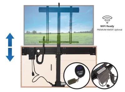 Produktbild von TV Möbel Lift elektrisch höhenverstellbar bis 50kg und 75 Zoll Xantron PREMIUM-K5