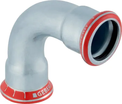 Produktbild von Geberit GE Mapress C-Stahl, Bogen 90°, d15mm, verzinkt, 1 Stk.