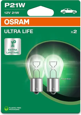 Immagine prodotto di OSRAM ULTRA LIFE P21W BA15s 12 V/25 W (confezione blister da 2)
