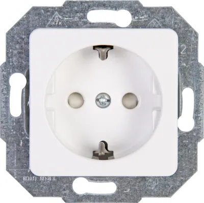 Produktbild von Kopp 112613086, CEE 7/3, 1 Modul(e), CEE 7/4, Weiß, 250 V, 16 A