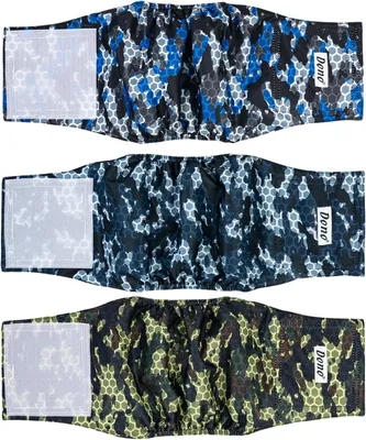 Produktbild von Waschbare Hundewindeln, superabsorbierend, 3er Set, Bauchband für kleine Rüden, Hundewindel für die Hygiene
