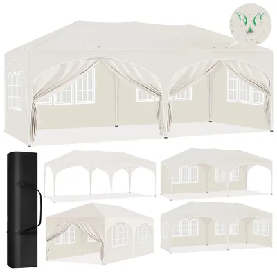 Produktbild von Pavillon – Gartenpavillon – Partyzelt – Gartenzelt – Pop-up-System – Stabil – Faltzelt – Zusammenklappbar