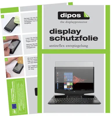 Produktbild von 2x Schutzfolie für HP Omen X 2S matt Displayschutzfolie Folie Display Schutz dipos