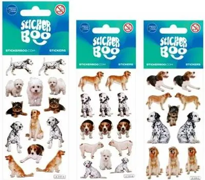 Produktbild von Aufkleber 7x12cm Silber Hündchen STICKER BOO 225025