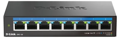Produktbild von D-LINK DMS-108/E 8-Port Switch, Multi-Gigabit Unmanaged