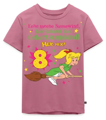 Produktbild von Spreadshirt Bibi Blocksberg Geburtstagsdesign 8 Jahre Kinder Premium T-Shirt, 122/128 (6 Jahre), Mauve