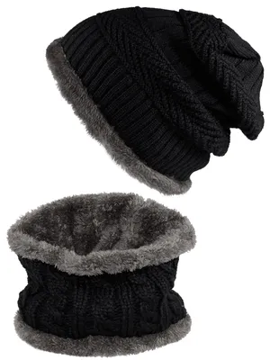 Produktbild von Set aus Beanie Mütze und Loop Schal