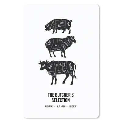 Produktbild von MuchoWow® Mauspad Mousepad Küche - Kuh - Fleisch 18x27 cm - Mousepads - Maus Mat - Pad - Mausunterlage