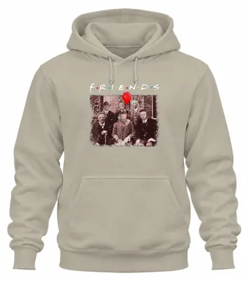Produktbild von FRIENDS Horror Halloween Slasher Masken Pennywise Jason Hoodie Kapuzenpullover, Natur, S