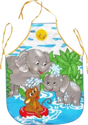 Produktbild von Kinderschürze Elefanten 64x50 cm