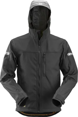 Produktbild von Snickers Allroundwork, Softshell-Jacke mit Kapuze, Schwarz - Schwarz (0404), M