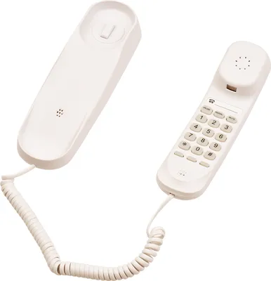 Obrázok produktu pre Mini stolný telefón s pevnou linkou Pevný telefón s možnosťou montáže na stenu Podporuje funkcie Mute/ Pause/Redial pre domáce hotelové kancelárie Bankové call centrum