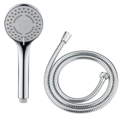 Image de WENKO Mod. Basic Line Set de douche, 2 pièces, pomme de douche avec 5 types de jets