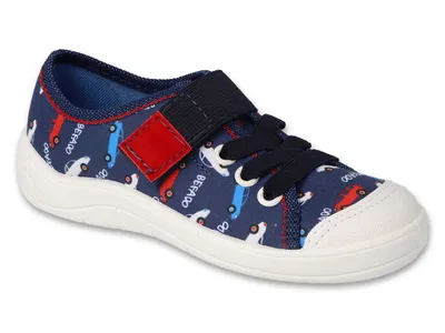 Produktbild von Canvas Sneakers Befado 351X032 Autos blau, Klettwerschluss