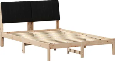 Obrázek produktu pro vidaXL Rám postele černý 140 x 190 cm z masivního borovicového dřeva