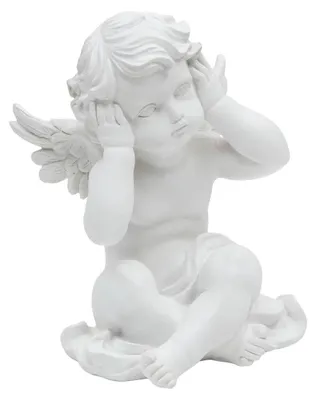 Produktbild von Dekorativer Engel, H. 23 cm, weiß
