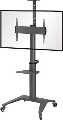 Produktbild von conecto LM-FS02NB Professional TV-Ständer Standfuß für Flachbildschirm LCD LED Plasma höhenverstellbar 37-70 Zoll (94-178 cm, bis 70 kg Tragkraft) max. VESA 600x400mm, Aluminium, schwarz