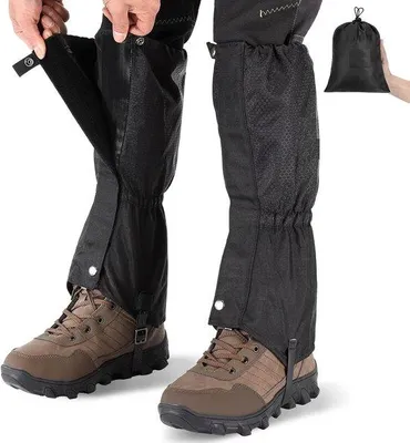 Produktbild von Famanu Gamaschen für Outdoor-Aktivitäten - wasserfest und atmungsaktiv - verstellbare Leichtgewichtschuhe