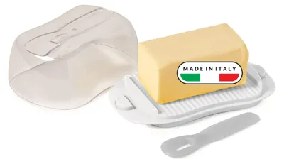 Immagine prodotto di Snips, contenitore per burro da 0,50 L, in plastica, con coperchio trasparente per spalmare il burro