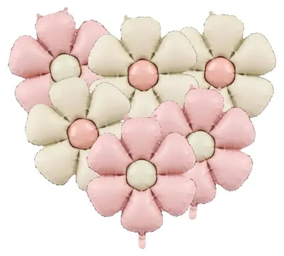 Productafbeelding van Ballonnen, bloemenprint, set van 6 stuks, multifunctioneel, 50,5 x 40 cm, 6 stuks