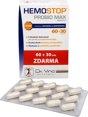 Imagen del producto de HemoStop ProBio Max: 60 comprimidos + 30 comprimidos GRATIS