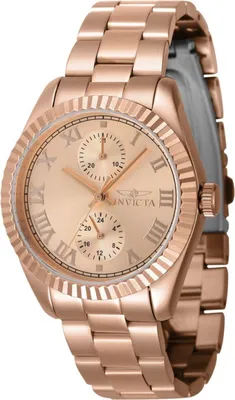 Obrázek produktu pro Invicta Specialty 47447 Dámské hodinky - Quartz Hnutí - Nerezová ocel s růžovým zlatým ciferníkem - 36 mm