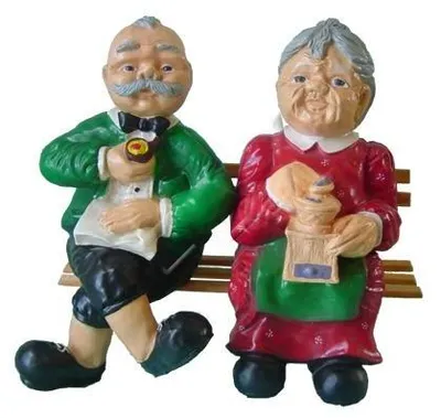Obrázek produktu pro Design Babička Dědeček Figurka Socha Sochy Dekorace